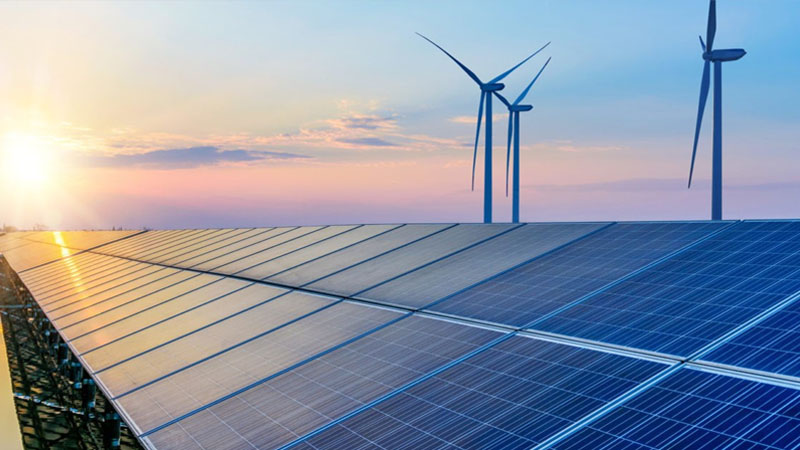 تولید انرژی توسط نیروگاه های بادی و خورشیدی